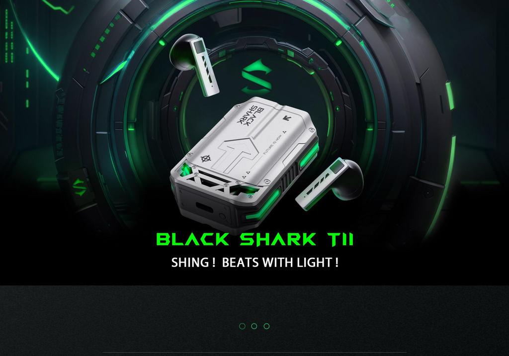 Black Shark Bluetooth slúchadlá T11 s Bluetooth 5.3, Stereo potlačením hluku a RGB osvetlením