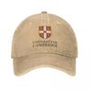 Vintage Cambridge-University Baseball Cap Unisex Distressed Cotton Snapback Cap Outdoor Running Golf Hats Cap
