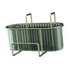 Sink Drain Dish Rack Storage Holder Over Organizer , Aureate dark green