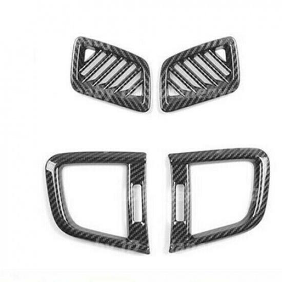 For Honda CRV CR-V 2017- Dashboard Air Vent Cover Trim Carbon fiber look 4pc