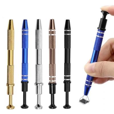 Jewelry Ball Grabber Tool 4-Claw Chip Pickup Tweezers Stainless Steel Retractable Grabber for Pearl IC Chips Screws Nuts Small Parts