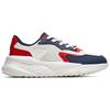 Anta Mesh Cushioning Slip Resistant Abrasion Resistant Breathable Low top Running Shoes Men's White Blue Red Casual 112028841-3