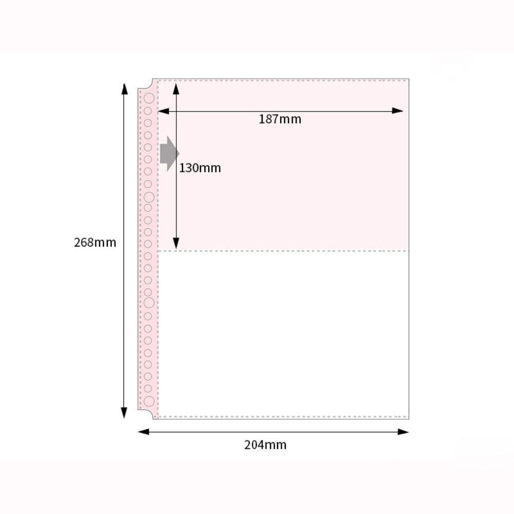 Pagine interne Raccoglitore per carte B5 Raccoglitore per fotocard Fogli PP Trasparente Senza Acidi Tasche Multiple Custodie Custodie per Album Fotografico