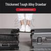 Durable Leather Carry-on Trolley Suitcase with Combination Lock for Students and Men
