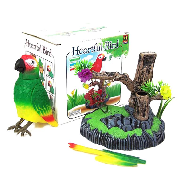 Sound Voice Control Electric Bird Pet Toy Electric Simulation Induction Bird Cage Birdcage Toy