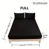 Black, White, and Gray Solid Color Fitted Sheet Bedding—super Soft and Skin-friendly Sheets with Deep Pocket Mattress Topper