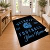 Detroit Lions Custom Name Personalized Rug Non‑Slip Doormat Floor Carpet Housewarming Birthday Gift for Family Friends