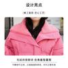 Womens Short Puffer Coat With Oversized Lapel Warm Thick Cotton Jacket Winter Casual Wear