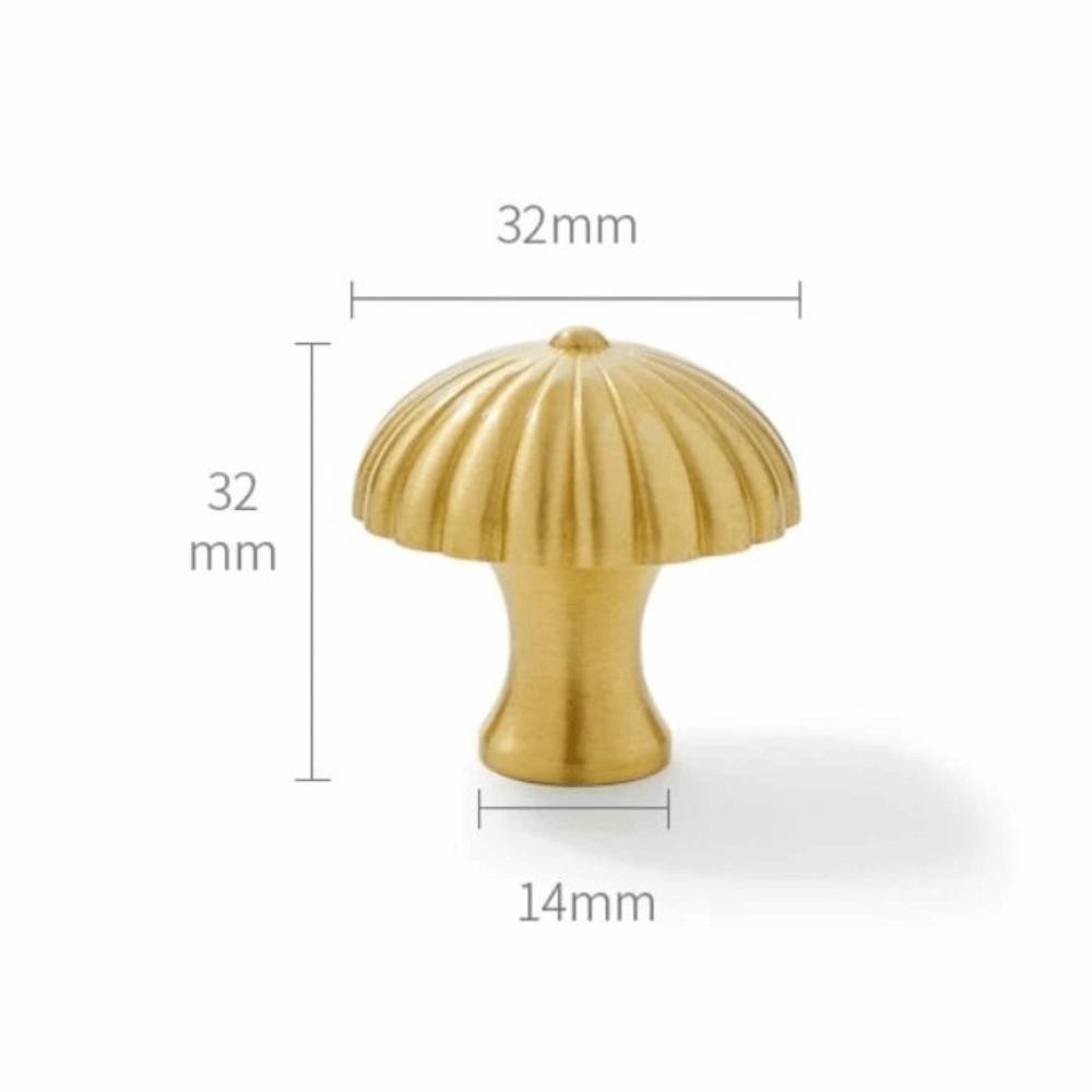 Klassischer Messing Schranktürgriff Goldene Regenschirmform Messinggriffe Europäischer Stil Kleiderschrankknöpfe Schrank Schublade