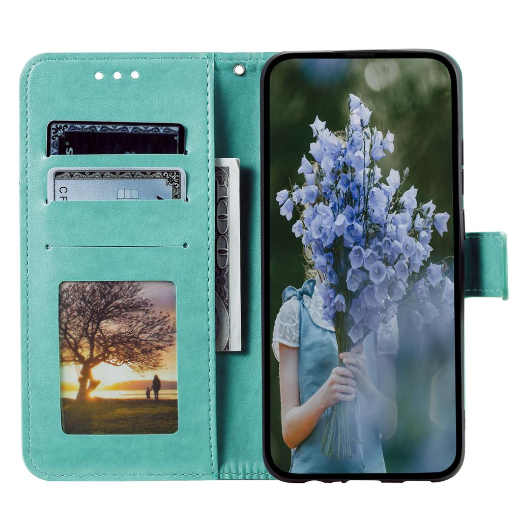 Leather Phone Case for Google Pixel 8,Stand Wallet Mandala Flower Pattern Phone Cover
