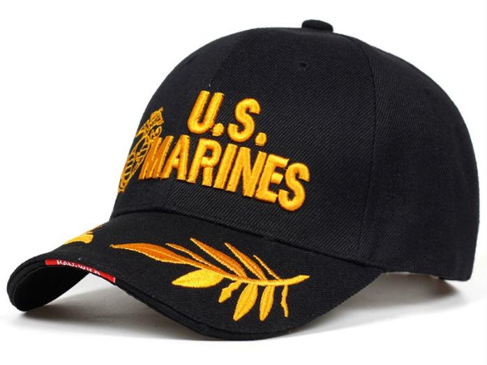 Outdoor US MARINES embroidered baseball cap, marine cap, military camouflage cap