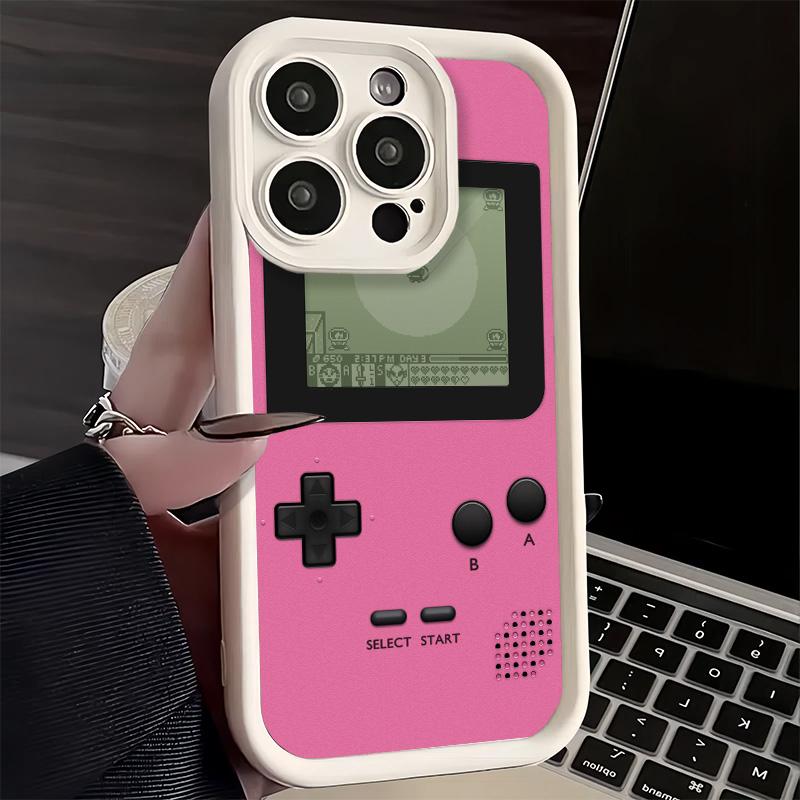 Phone Case for iPhone 17 Air 16E 15 16 Pro Max Game Console Trend Pattern Cover 14 Plus 13 12 Mini Soft Shell Silicone Fundas