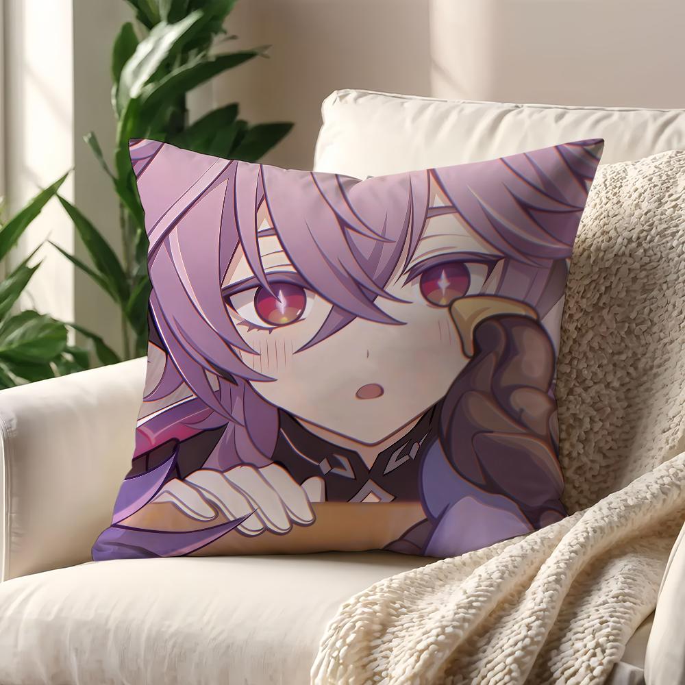 DDurin game Genshin Impact cute cushion cover For Pillow Printing Sofa Decoration Home Car Room Coffee Office Nordic Simplicity