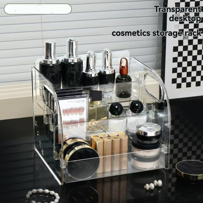 1pc/Transparent Acrylic Cosmetic Organizer, Desktop Drawer-Style Compartmentalized Storage Box 1pc чистый