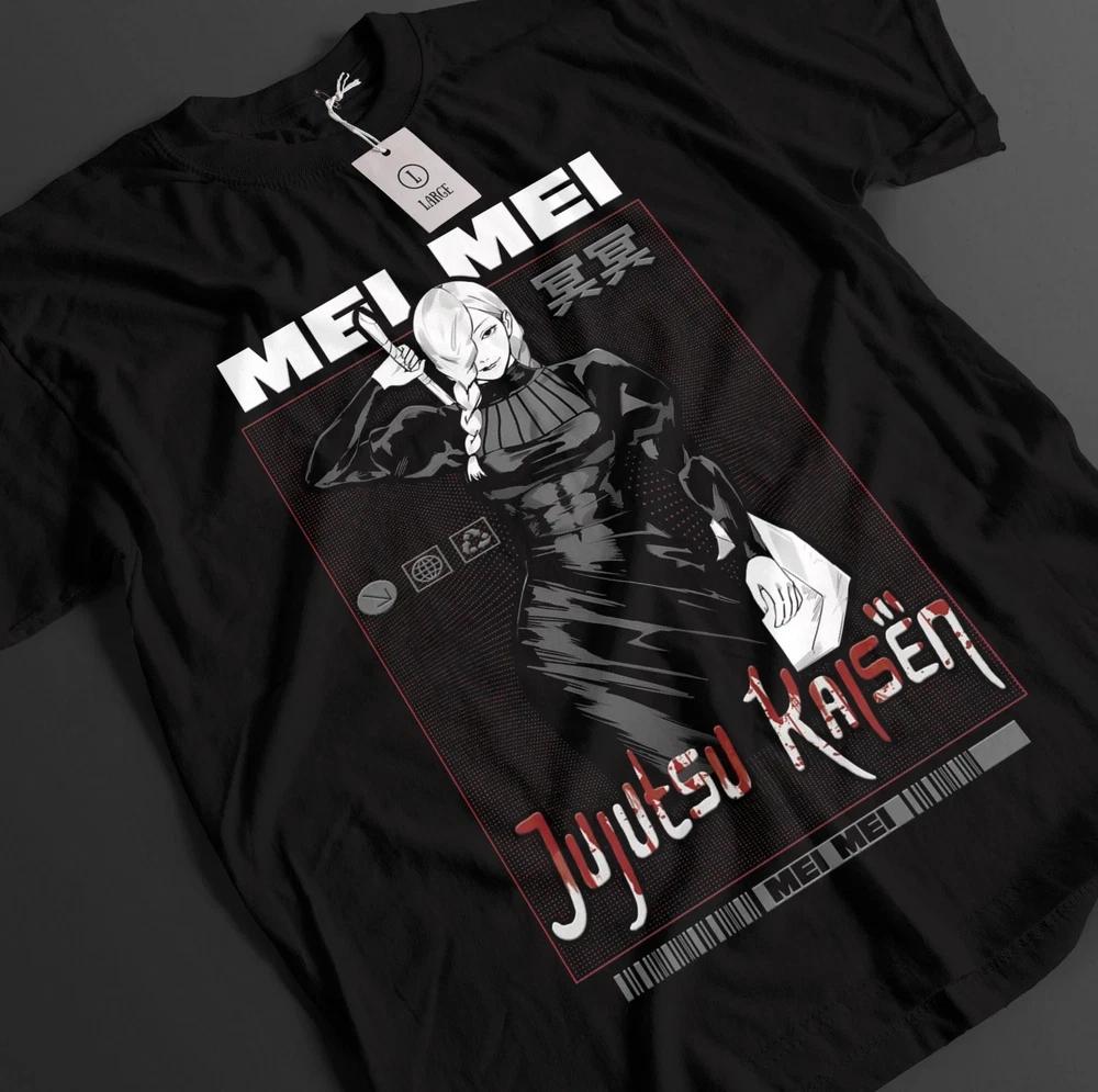 Anime Jujutsu Kaisen Mei Mei Battle Mode Black TShirt Gift For Otaku S