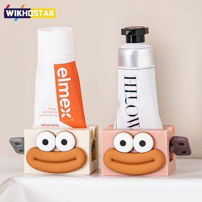 Nowe Kreskówkowe Ręczne Wyciskacze Pasta do Zębów Domowa Łazienka Oczyszczacz do Twarzy Rolowany Wyciskany Klips Siedzisko Uchwyt Stojak na Pastę do Zębów Słodki