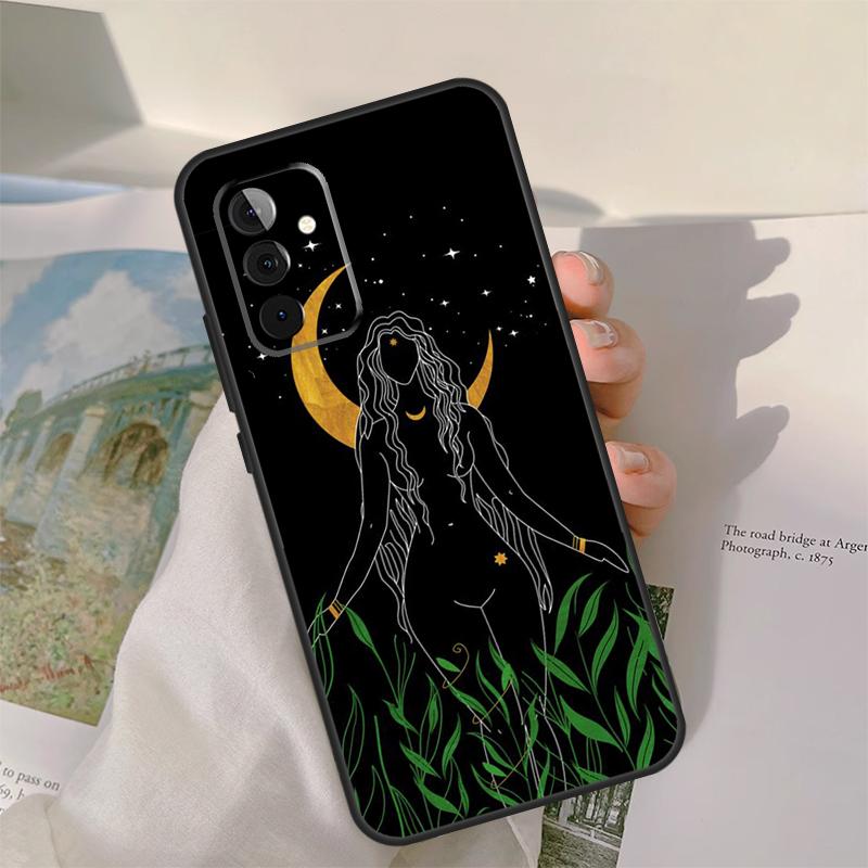 Crescent Moon Tarot Stars Sun Case For Samsung Galaxy A52 A32 A12 A22 A16 A26 A36 A56 A06 A55 A35 A15 A54 A34 A14 A13 A53