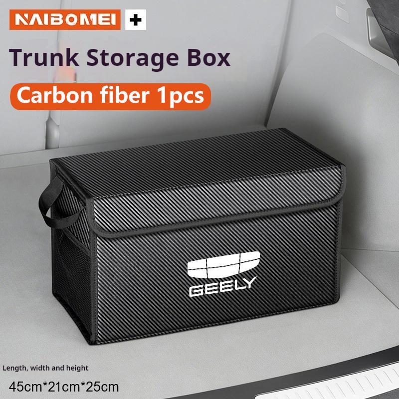 For GEELY Coolray X7 EX5 Emgrand Monjaro 2026, Car Trunk Foldable Storage Box Large-Capacity Stowing Tidying Bag Car Accessories