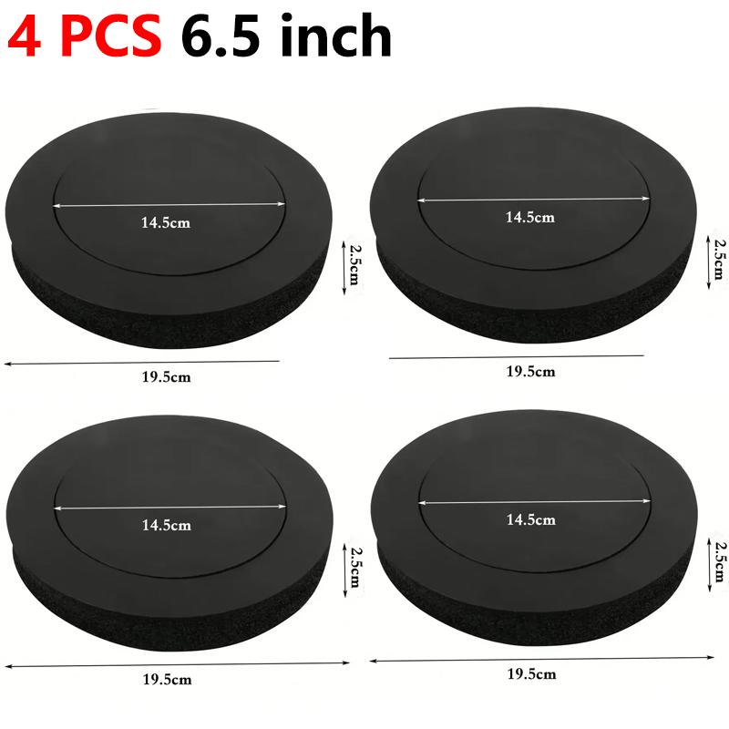 4 PCS NEW 4/5/6.5 Inch Car Speaker Ring Bass Door Trim Sound Insulation Cotton Audio Speaker Sound Self Adhesive Insulation RingGood product