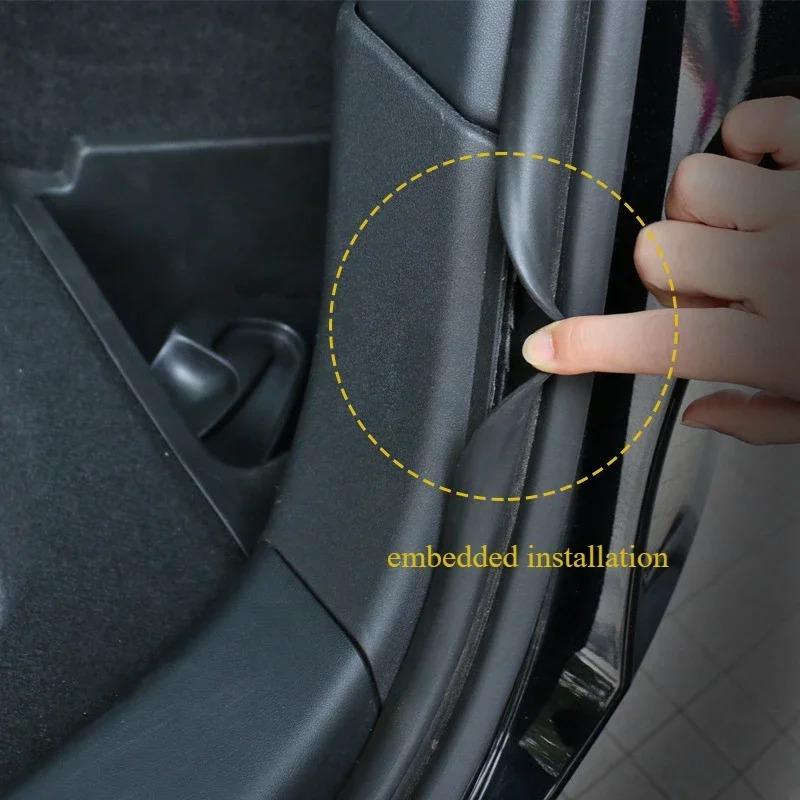 For Tesla Model Y Juniper 2025 2026 Trunk Sill Protector Organizer Anti-scratch Cargo Mat Threshold Strip Trim Protection Guard
