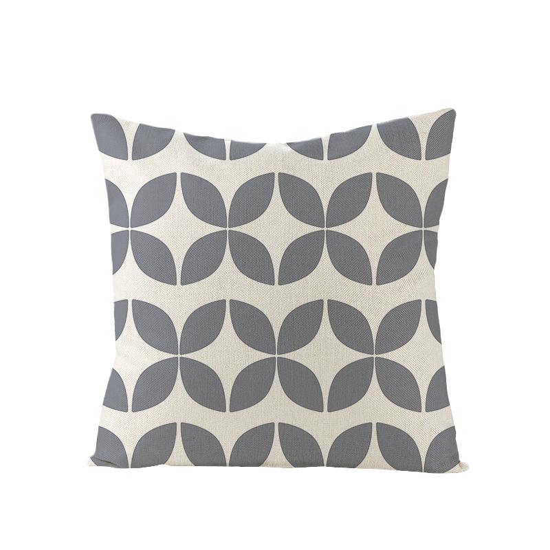 Nordische Geometrische Abstrakte Serie Polyester Bedruckter Kissenbezug Sofakissenbezug Heimtextilien