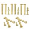 10 Juegos Accesorios para Uñas de Abanico Remaches de Acero Inoxidable Tuercas Piezas de Reparación de Abanico Plegable Eje Remaches Metálicos Abanicos Decorativos Decoración del Hogar