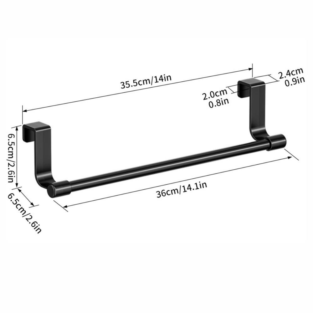 Rag Hanger Towel Rod Multi-purpose Towel Storage Organizer Gifts Over Cabinet Towel Rack