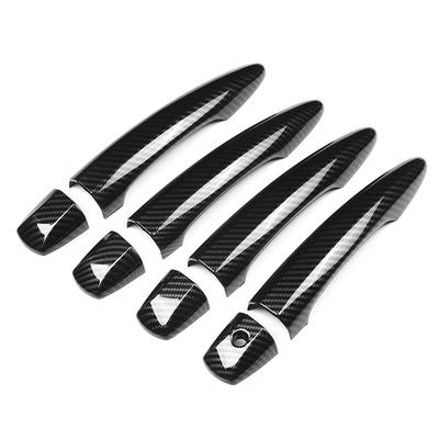 8pcs Outside Door Handle Cover Trims Carbon Fiber Style Left Driver Fit for Nissan Teana 2019