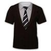 T-shirt con Stampa 3D a Righe, Collo Tondo, Maniche Corte, Moda Divertente, Nuove T-shirt Estive