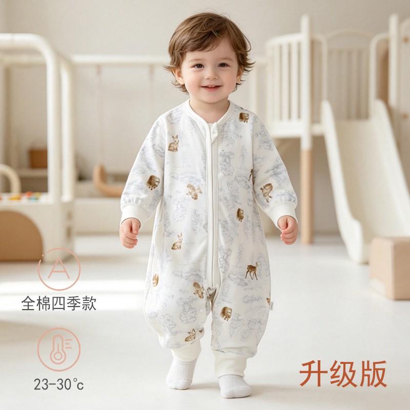 Upgraded Baby Sleep Sack 100% Cotton Infant Wear Anti-kick Blanket Toddlers 1-3 Years