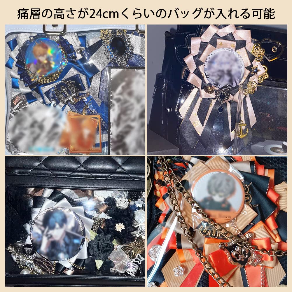 YUYAKESHI Rosette for Can Badge Ita Bag Handmade Ita Bag Can Ita With Magnet Ribbon H of the Same Badges, Decoration, Rosette, Ribbon, Decoration,