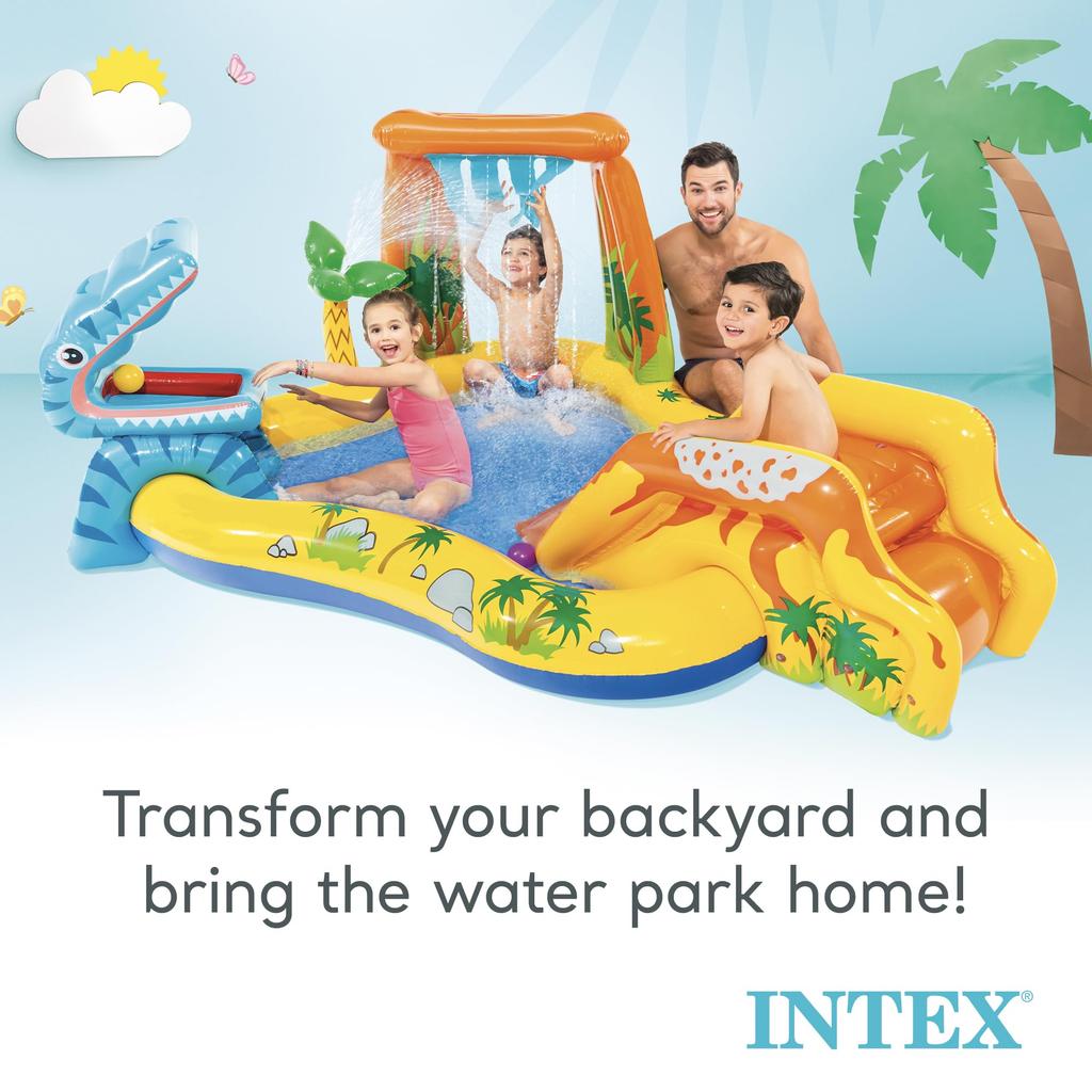 INTEX Dinosaurier-Spielcenter, 249 x 191 x 109 cm, 57444, Japanisch [Originalprodukt]