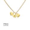 Custom 1-3 Heart Pendants Necklace Stainless Steel Women Symbol Engraved Jewelry Gift for Mother Friends