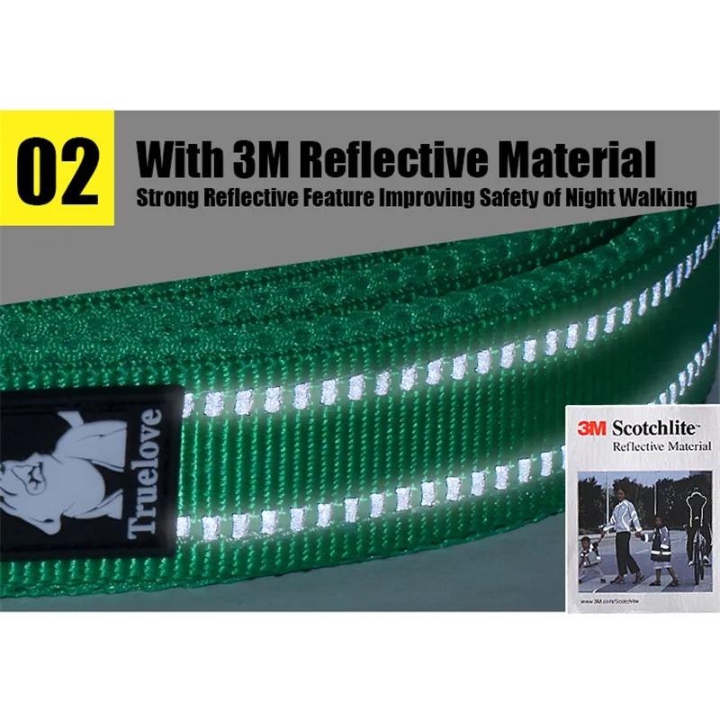 Soft Reflective Nylon Mesh Padded Dog Leash TLL2112 200cm Pet Walking Training Lead for Puppy Dogs Cats 11 Colors
