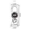 Cadillac Keychain Car Logo Premium Keyring Zinc Alloy For CT4 CT5 XT4 XT5 XT6 ATS CTS XTS All Cadillac Models Auto Accessories