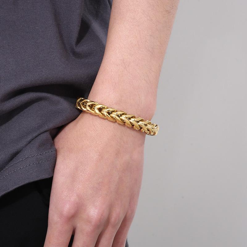 Trendy Minimalist Dragon Bone Chain Titanium Steel Bracelet
