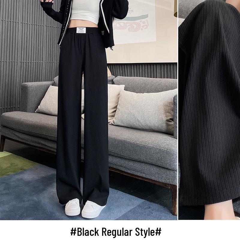 Dámské letní kalhoty s širokými nohavicemi z ledového hedvábí s chladivým efektem - Lehké, ležérní a volné kalhoty