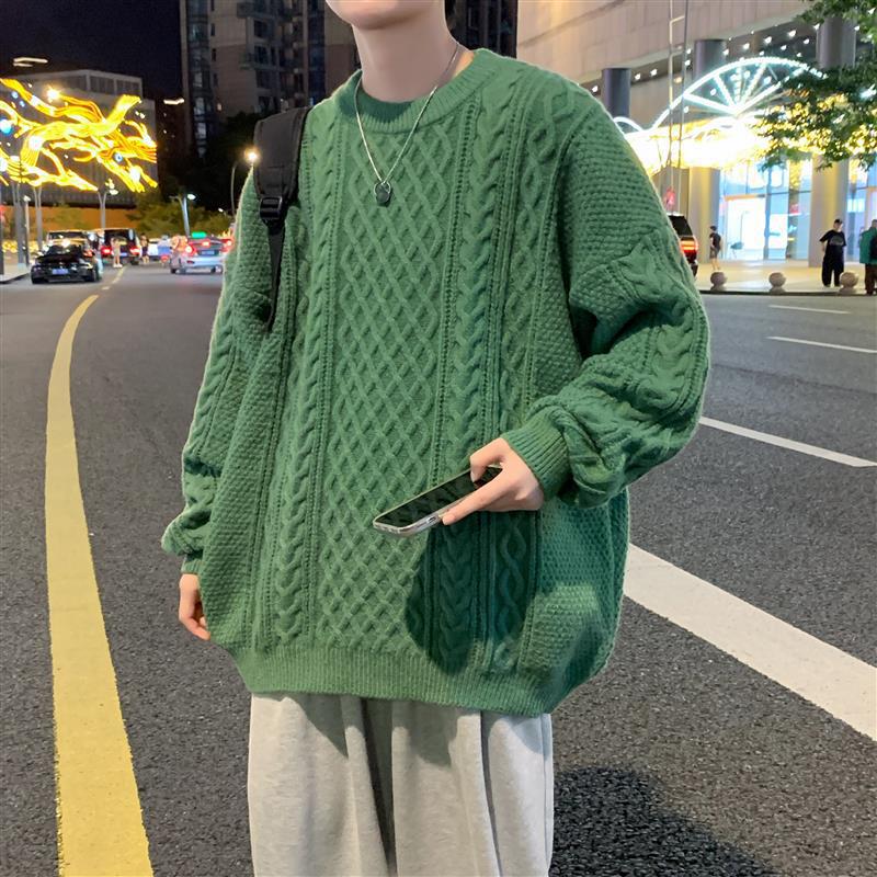 Hot Sale, Popular, New Casual Crew Neck Sweater In Autumn and Winter, Bottom Knitted Sweater, Large Size Loose Sweater.