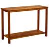VidaXL Garden Console Table 110x40x75 Cm Solid Acacia Wood