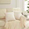 2 Pieces/set Striped Design Corduroy Pillowcase Soft Throw Pillow Pillow Covers  Sofa Decor