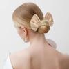 4pcs Korean version magic bow twist clip, lazy bun head hair hairpin headband, women's convenient hair accessory