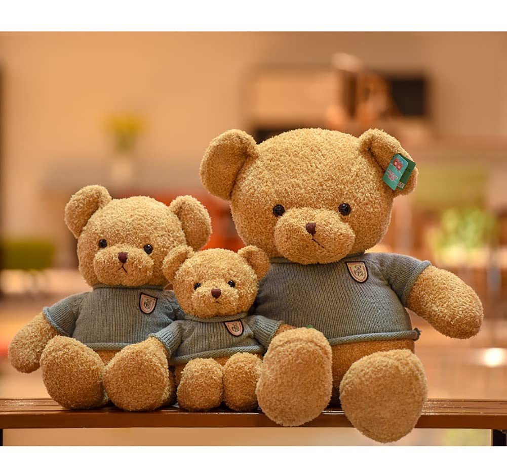 Teddy Bear Doll Dressing Bear Plush Toy Cute Stuffed Animal Holiday Gift (30cm) Suitable for Ages 6+