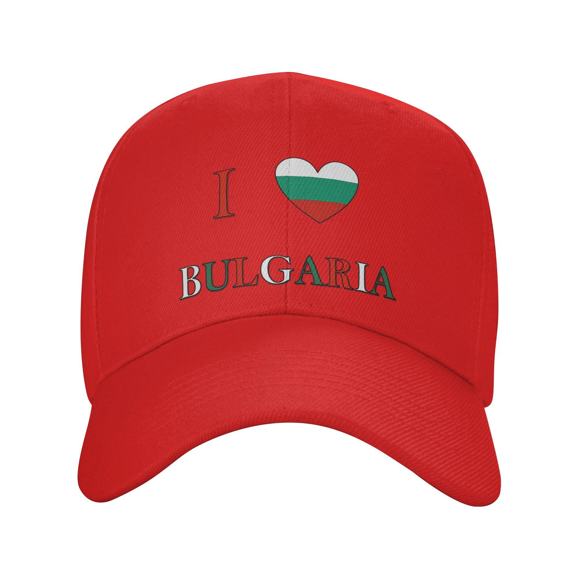 I Love Bulgaria Baseball Cap Fashion Hip Hop Hats Summer Unisex Adult Kpop Rock Baseball Caps One Size