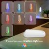 ABS material sensor-activated floor edge light (7 colors), snap-on installation. Nighttime sensor lighting, suitable for stairs/bathrooms/bedrooms.