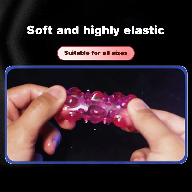 Penis Ring Extension Sleeve Delay Ejaculation Stronger Erection Massager Adult Sex Toys Supplies For Men