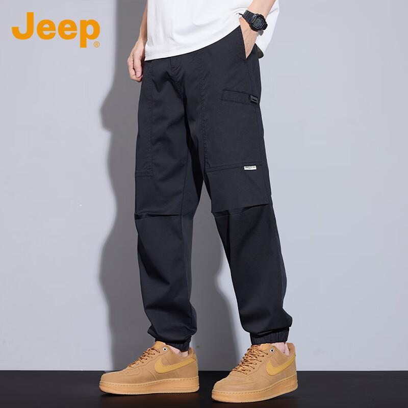 JEEP Men s Multi-Pocket Straight-Leg Jogger Pants XL