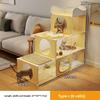 Multi-Level Cats Condo Space Saving Cat Climbing Frame Compact Cat Activity Center for Small Apartments All-in-One Cats Tower