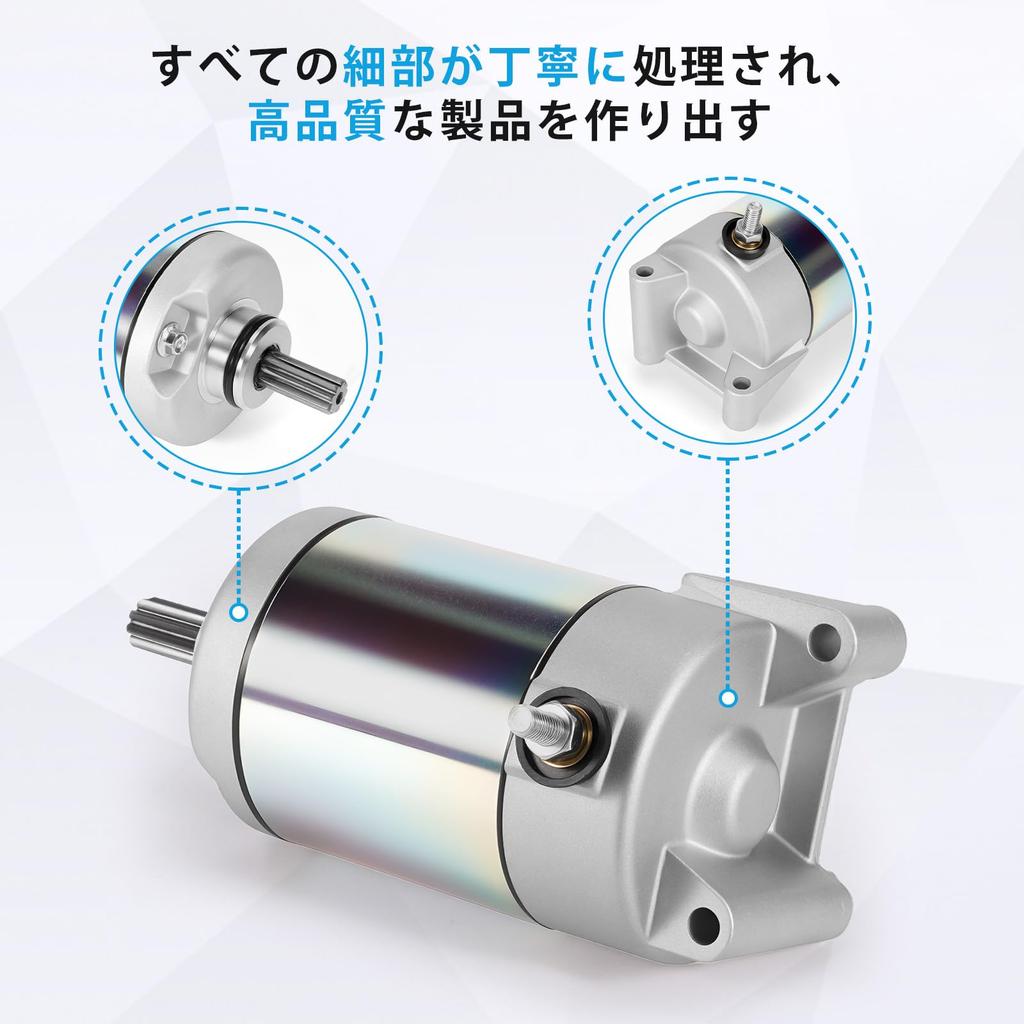 Starter motor for Honda vehicles: FTR223, CB223, XR230, SL230, XLR200R, XLR125R. Genuine replacement starter motor. Part number: 31200-KCN-003