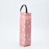 1pc Floral Polyester Plastic Bag Dispenser, Foldable Trash Bag Organizer With Hanging Design, Multi-Color Grocery Storage Container