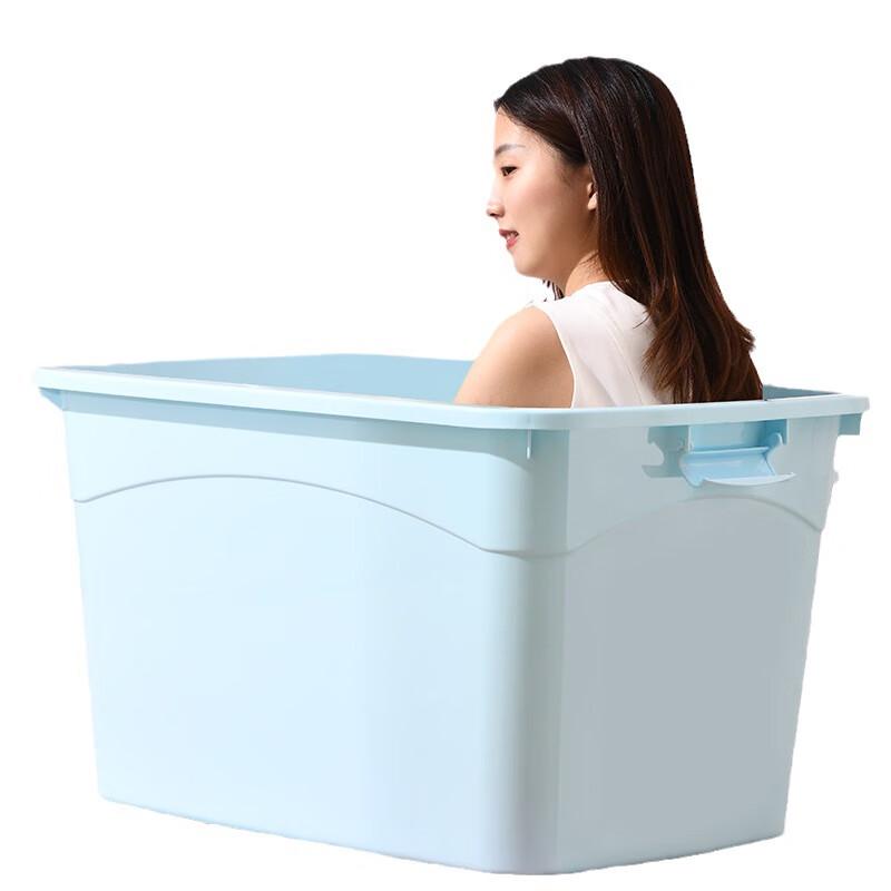 Miaoang 160L Large Plastic Storage Box with Lid and Wheels